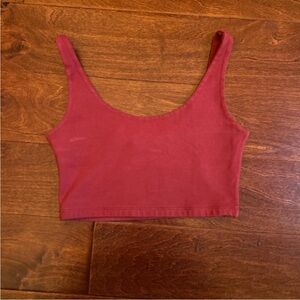 Brandy Melville Red Crop Top